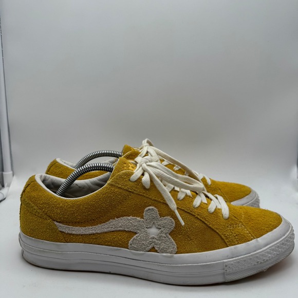 Converse One Star Ox x Golf Le Fleur Solar Power Yellow Size 10 Sneakers 160323C